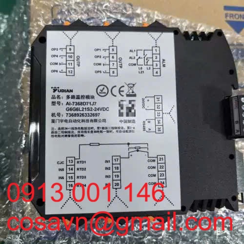 Module điều khiển nhiệt độ đa kênh Yudian AI-7368D71J7 AI-7368D71J7